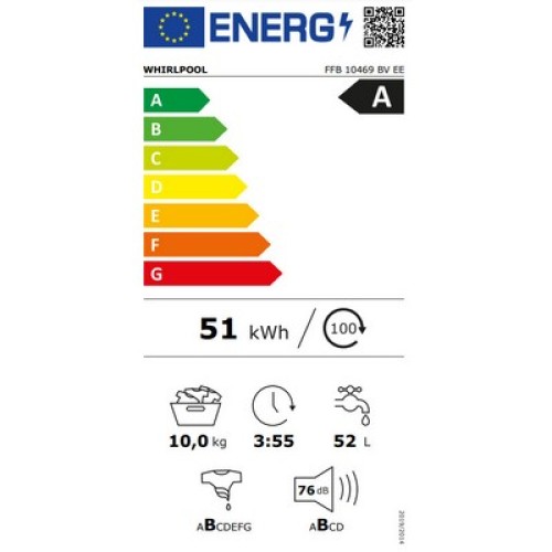 ΗΠΡ ΕΛΕΥΘ 60CM WHIRLPOOL FFB 10469 BV EE 10KG A (ΑΤΜΟΥ)